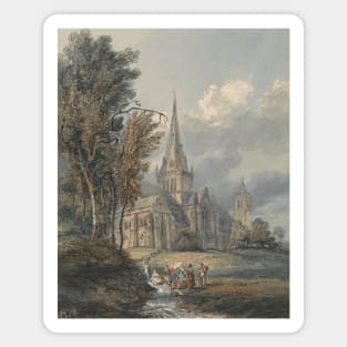 Glasgow Cathedral by Thomas Girtin Magnet
